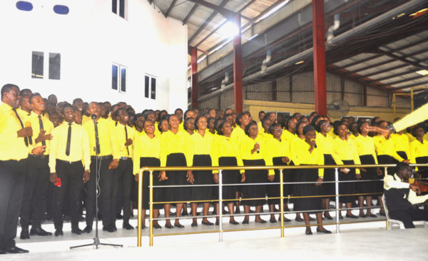 Youth Choristers.at a two days holy Ghost inspired programme theme’ God’s intervention in time like this ‘ held at Chosen revival Ground Ijesha Lagos on 30/9/2018