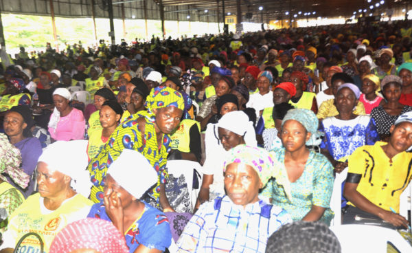 Cross Section of worshippers. at a two days holy Ghost inspired programme theme’ God’s intervention in time like this ‘ held at Chosen revival Ground Ijesha Lagos yesterday PHOTOS: CHINYERE IKEANYI