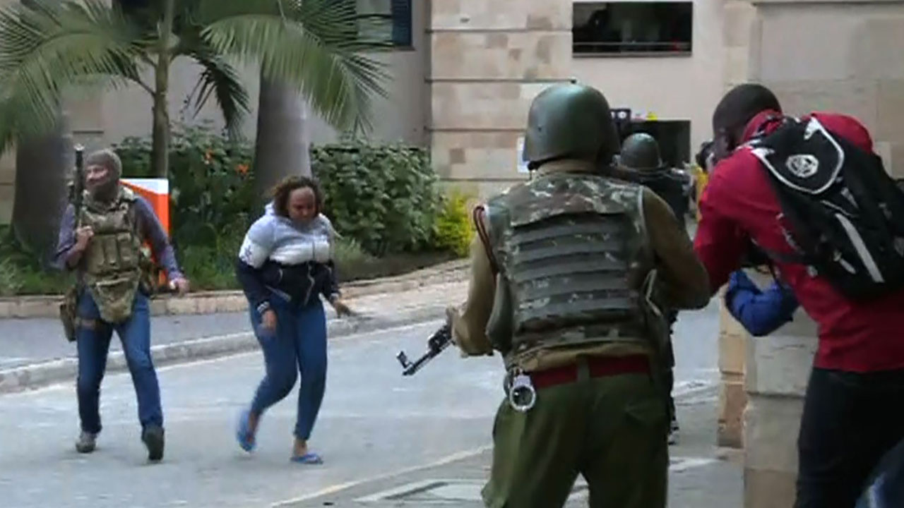 Explosion, gunfire at Nairobi hotel and office complex Explosion, gunfire at Nairobi hotel and office complex
