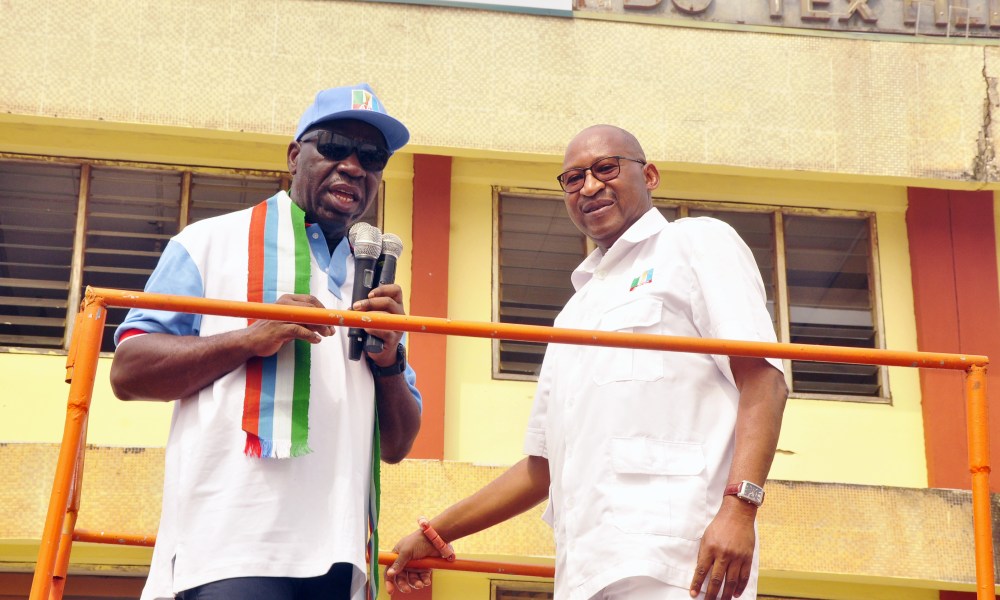 Obaseki Galvanises APC Campaign Rally In Etsako East, Promises Rehabilitation Of Okpella-Agenebode Road Obaseki Galvanises APC Campaign Rally In Etsako East, Promises Rehabilitation Of Okpella-Agenebode Road