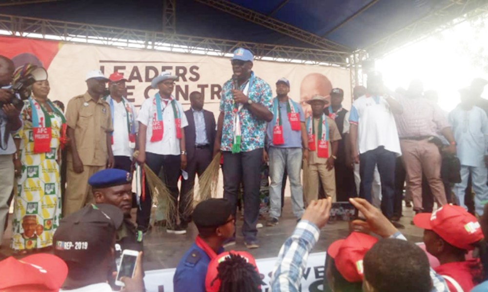 Obaseki Hails Legacy Of Ambrose Alli, Promises More Devt At APC Campaign Rally In Ekpoma Obaseki Hails Legacy Of Ambrose Alli, Promises More Devt At APC Campaign Rally In Ekpoma