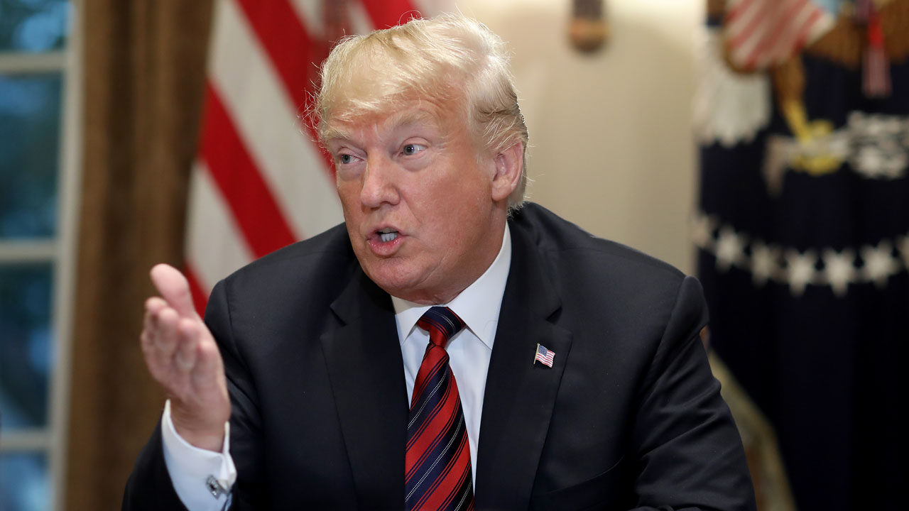 Trump slams 'disgraceful' Democrat's profane impeachment vow Trump slams 'disgraceful' Democrat's profane impeachment vow