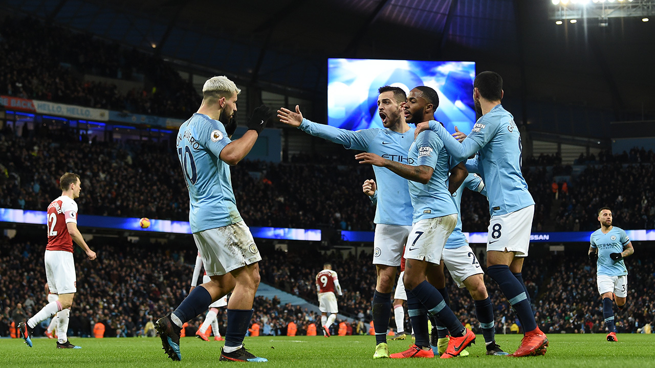 Aguero’s hat-trick takes Man City back to second spot Aguero’s hat-trick takes Man City back to second spot
