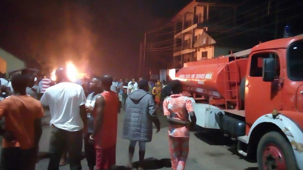 Another fuel tanker goes up in flames in Anambra Another fuel tanker goes up in flames in Anambra