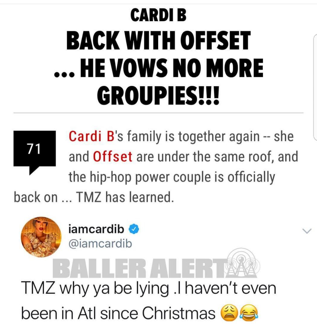 Cardi B Calls Out TMZ Over Offset Reconciliation Report Cardi B Calls Out TMZ Over Offset Reconciliation ReportGuardian Life