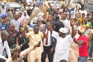 Edo Agog As Dep. Gov. Shaibu Leads Buhari’s Victory Celebration Edo Agog As Dep. Gov. Shaibu Leads Buhari’s Victory Celebration
