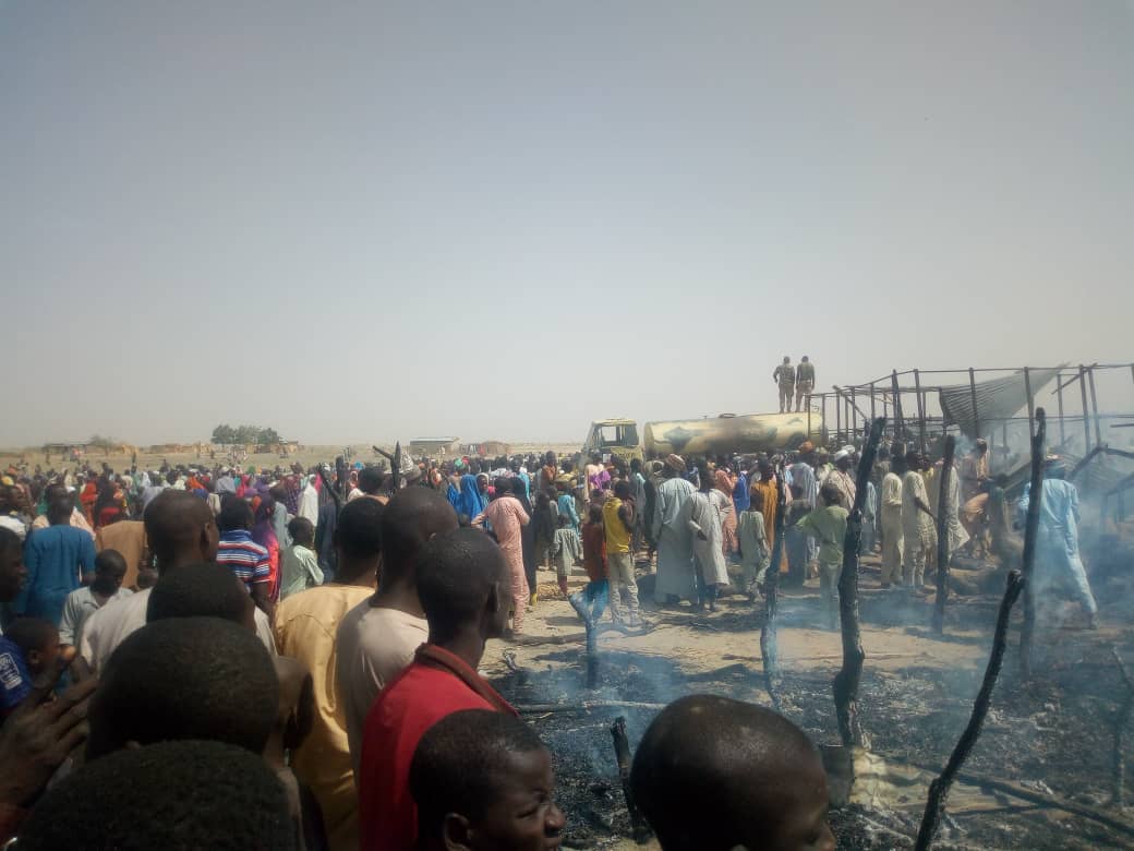 Five feared dead in Maiduguri IDP camp fire Five feared dead in Maiduguri IDP camp fire