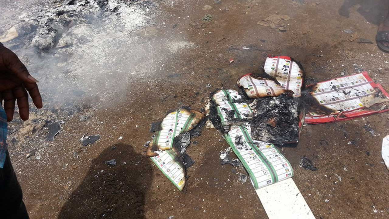 Hoodlums burn ballot papers at Ago Palace Way Hoodlums burn ballot papers at Ago Palace Way The Guardian Nigeria News