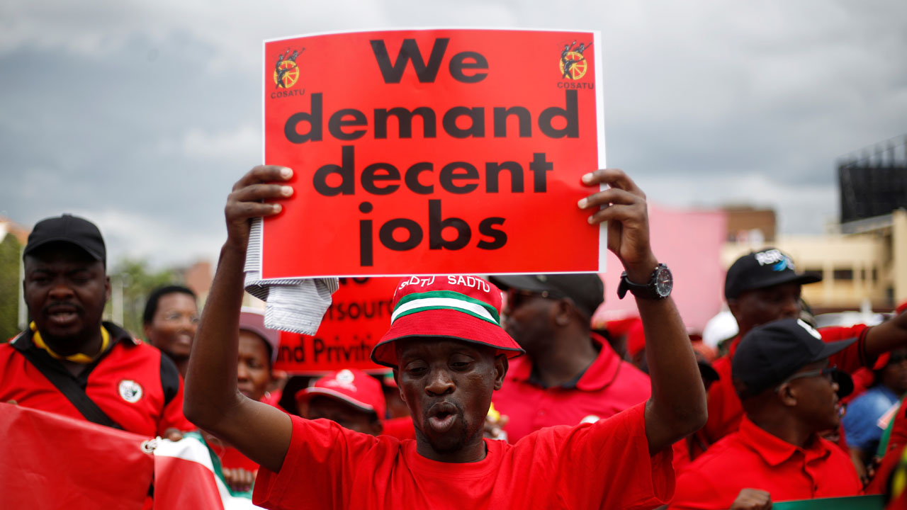 Thousands protest against job losses in South Africa Thousands protest against job losses in South Africa The Guardian Nigeria News