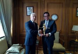 Ambassador of Belarus Sergei Rachkov meets the Minister of Higher Education and Scientific Research of Egypt