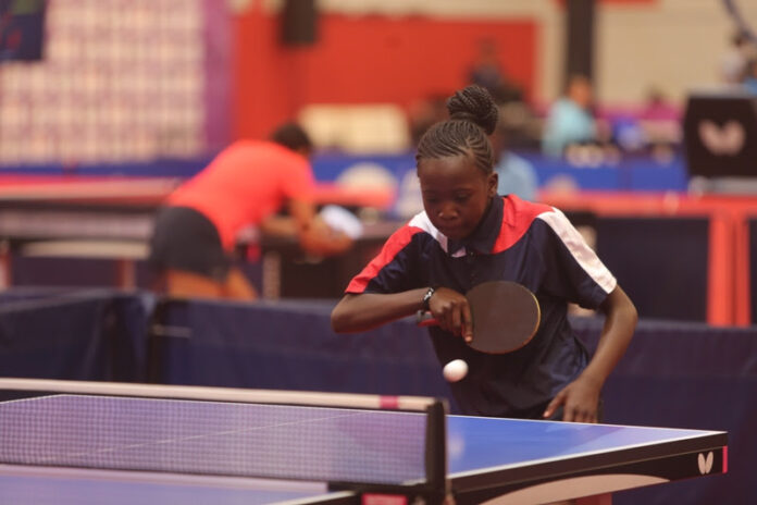 Eleven-year-old Jenny Compell Amadi is the youngest player in table tennis event of 2019 African Games in Rabat, Morocco Eleven-year-old Jenny Compell Amadi is the youngest player in table tennis event of 2019 African Games in Rabat, Morocco