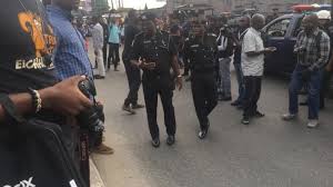 Gunshots as Policemen, Soldiers Chase #RevolutionNow Protesters From Lagos Stadium