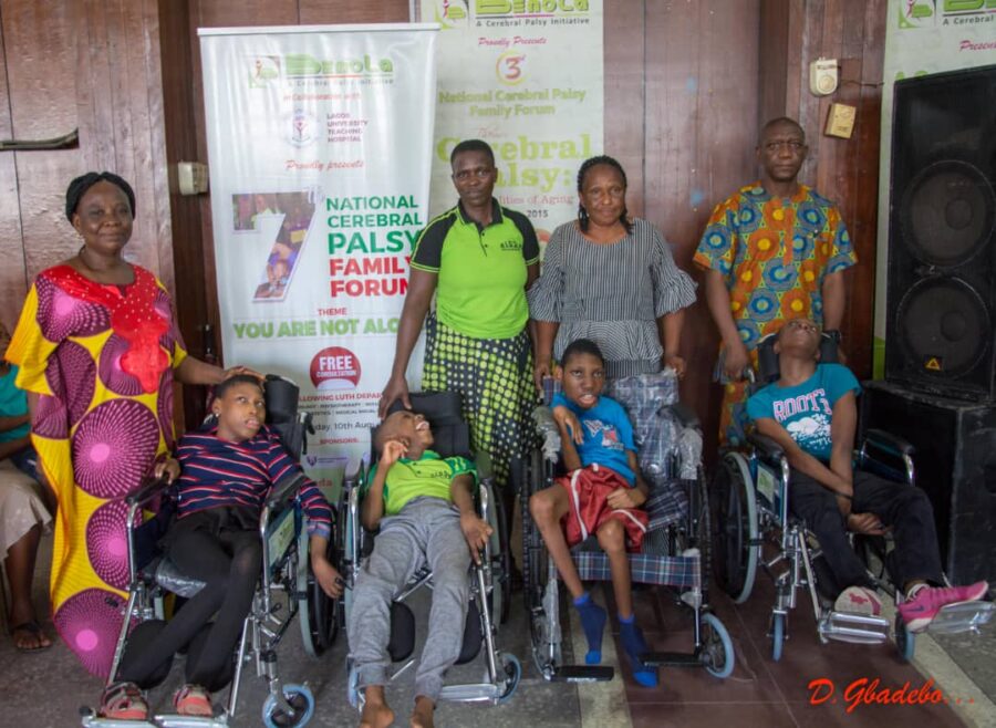 Some of the beneficiaries of CP Wheelchairs