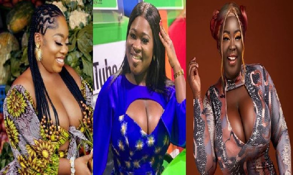 Boobs Challenge- Busty Ghanaian Celebrities Flaunts Their Assets