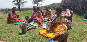Jewellery maker Kijolo Kasale told the BBC she was missing the money she got from European tourists Jewellery maker Kijolo Kasale told the BBC she was missing the money she got from European tourists