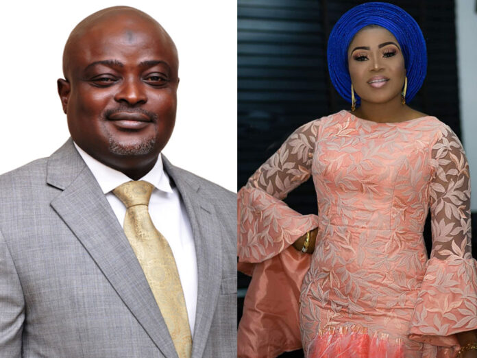 Speaker, Lagos State House of Assembly-Rt Hon Mudashiru Obasa and Protocol Officer to the Speaker LSHA, Mrs. Adenike Ajibosin