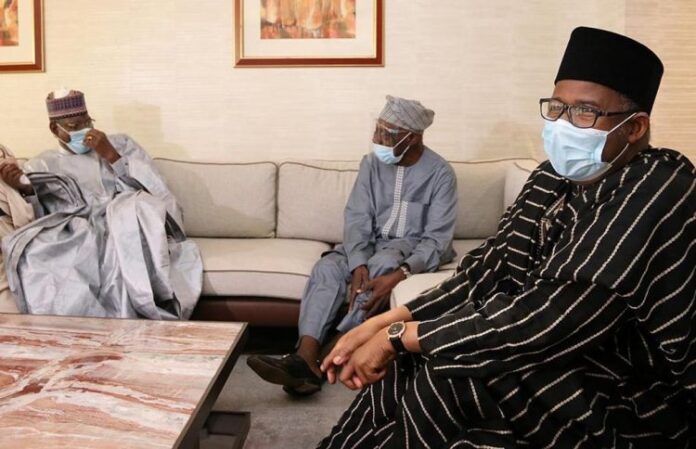 PDP leaders with Obasanjo
