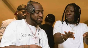 Davido and Stonebwoy Davido and Stonebwoy