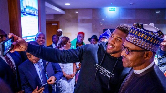 anthony joshua and buhari