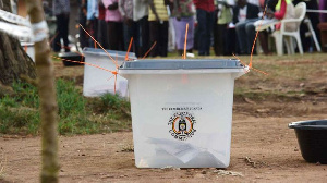 A ballot box during a past election at the Nasuti polling station in Mukono District, Uganda, (AFP) A ballot box during a past election at the Nasuti polling station in Mukono District, Uganda, (AFP)