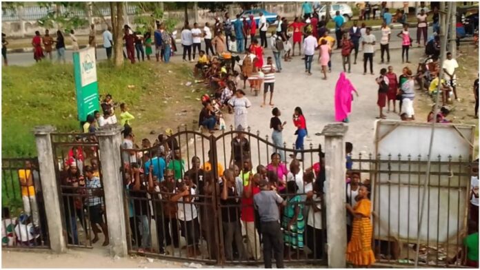 Nimc stage protest