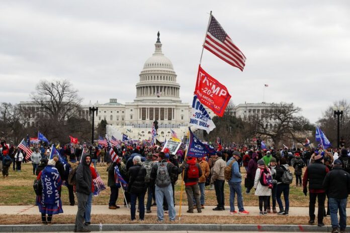 U.S. President Donald Trump holds a rally to contest the certification of the 2020 U.S. presidential election results by the U.S. Congress in Washington