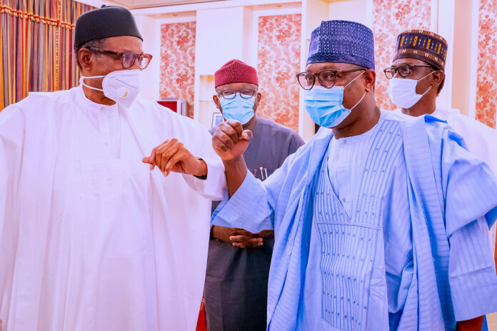 Buhari-and-representatives-of-Nigerian-Governors