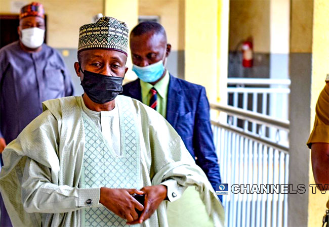 A photo taken on June 22, 2021, shows Mr Farouk Lawan at the High Court of the Federal Capital Territory (FCT) in Abuja. Channels Television/ Sodiq Adelakun. A photo taken on June 22, 2021, shows Mr Farouk Lawan at the High Court of the Federal Capital Territory (FCT) in Abuja. Channels Television/ Sodiq Adelakun.