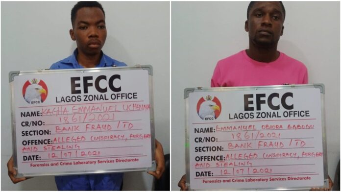 EFCC nabs bankers over N52m theft after forging customer’s signature, NIN