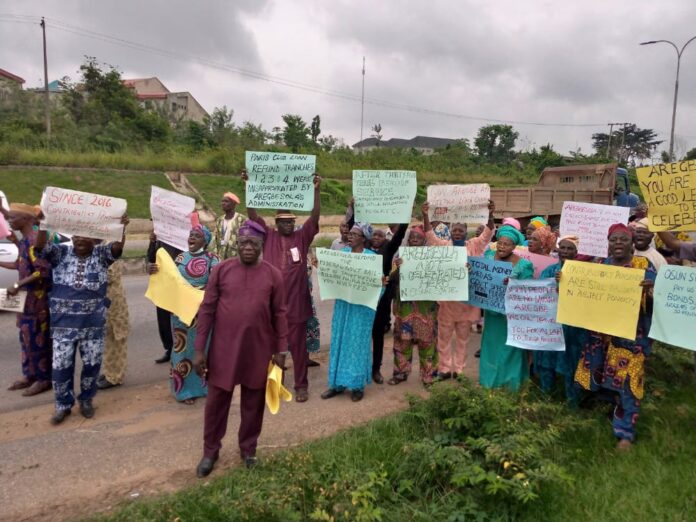 Protesters against Aregbesola