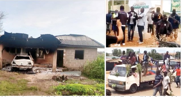 A-burnt-house-and-youths-during-a-protest-against-gunmen-attack-on-Yelwa-Zangam.jpg