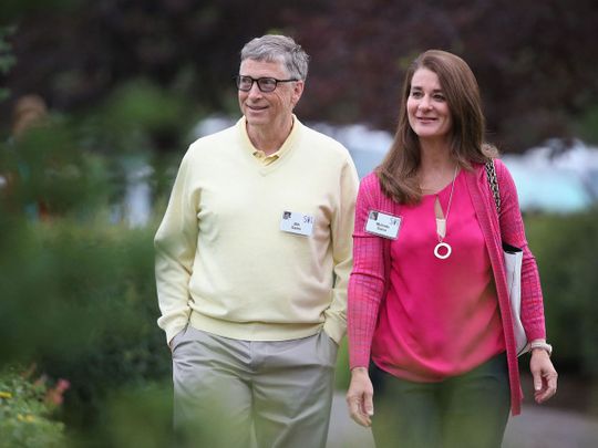In-this-file-photo-taken-on-July-11--2015-Billionaire-Bill-Gates--chairman-and-founder-of-Microsoft-Corp.--and-his-wife-Melinda-attend-the-Allen---Company-Sun-Valley-Conference-in-Sun-Valley--Idaho.---Bill-G