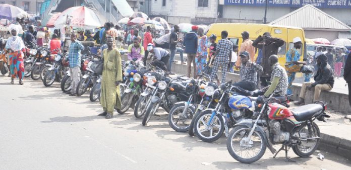 Motorcycle-operators-at-Orile-Iganmu-area
