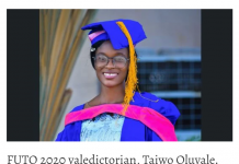 Why I Was Surprised To Be Named FUTA Valedictorian ā 4.89 CGPA Graduate, Oluyale