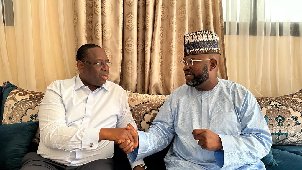 AFRIMA's President/Executive Producer, Mr Mike Dada at a closed-door meeting with the Senegalese President, H.E. Macky Sall, in Dakar, Senegal, recently