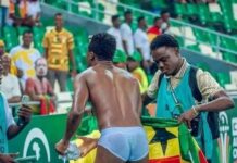 AFCON: Ghanaian Footballer Goes Naked After Game Between Black Stars & Mozambique