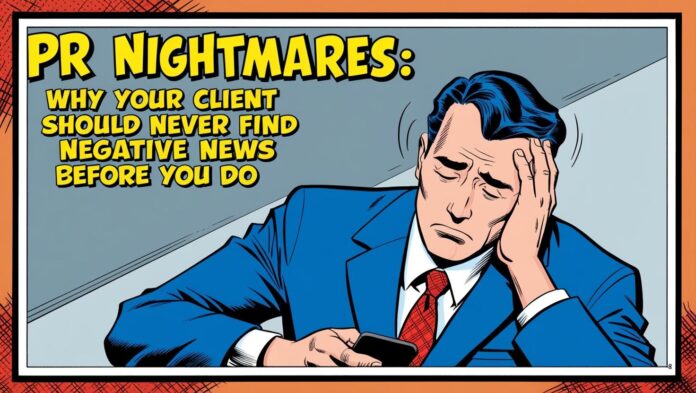 PR Nightmares Why Your Client Should Never Find Negative News Before You Do