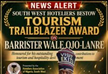 South West Hoteliers Honour Ojo-Lanre with Tourism Trailblazer Award